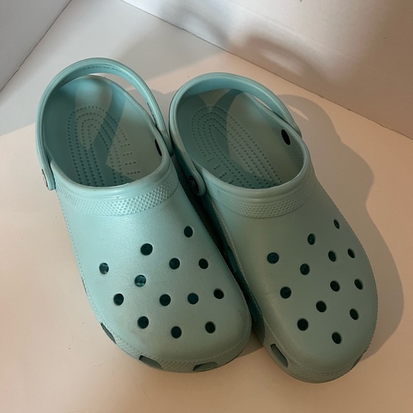 Crocs Classic Clog Slide Ultra Light Turquoise Men's 11 Women's 12.5 - Picture 1 of 6